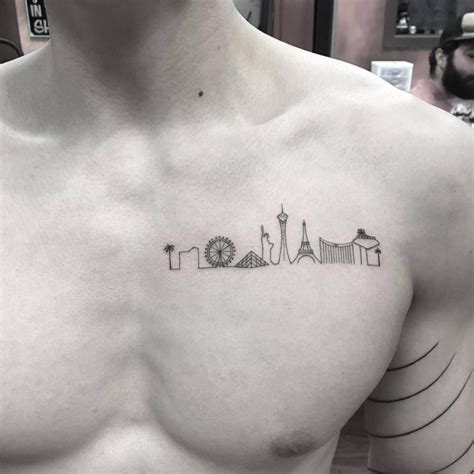 vegas skyline tattoo